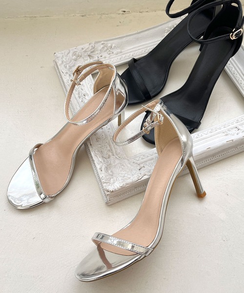 Julia Boutique(ジュリアブティック)の「ストラップ付きヒールサンダル/24109(サンダル・レディース・ブラック/シルバー・36/37/38/39)」の15枚目の写真