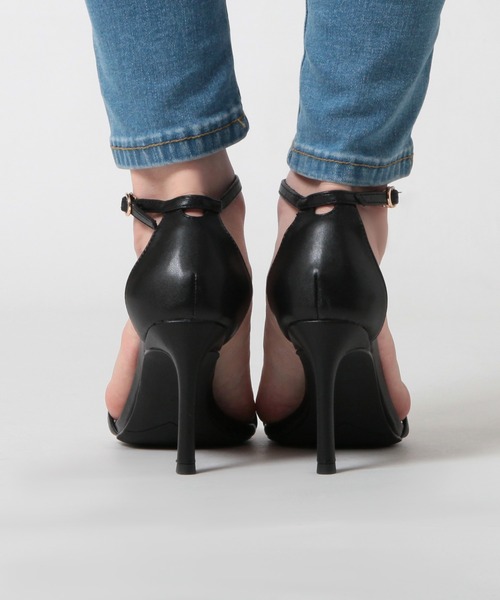 Julia Boutique(ジュリアブティック)の「ストラップ付きヒールサンダル/24109(サンダル・レディース・ブラック/シルバー・36/37/38/39)」の18枚目の写真