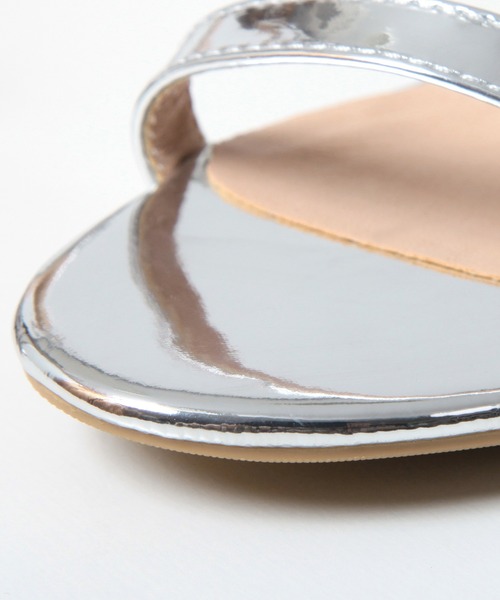 Julia Boutique(ジュリアブティック)の「ストラップ付きヒールサンダル/24109(サンダル・レディース・ブラック/シルバー・36/37/38/39)」の19枚目の写真