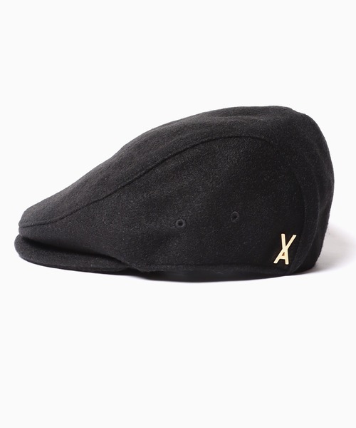 VARZAR/バザール Stud Logo Retro Wool Beret ハンチング