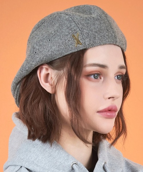 【VARZAR】Studded Logo Wool Beret▲RIIZE着用 Riize Wonbin) [Varzar] Stud Logo Wool Beret (4 color