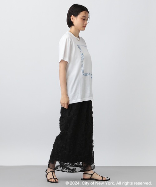 GOOD ROCK SPEED（グッドロックスピード）の「【別注】GOOD ROCK SPEED_NYCプリントTEE（Tシャツ/カットソー・レディース・オフホワイト/チャコールグレー・FREE）」の3枚目の写真