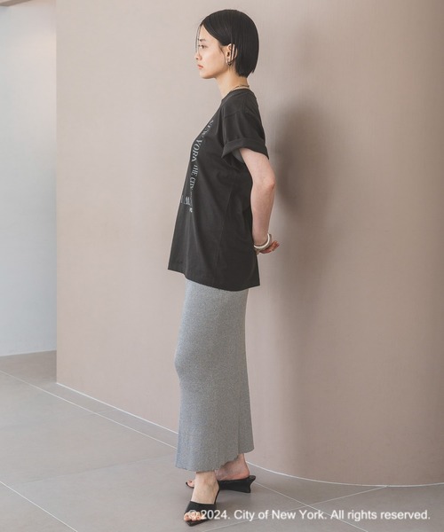 GOOD ROCK SPEED（グッドロックスピード）の「【別注】GOOD ROCK SPEED_NYCプリントTEE（Tシャツ/カットソー・レディース・オフホワイト/チャコールグレー・FREE）」の19枚目の写真