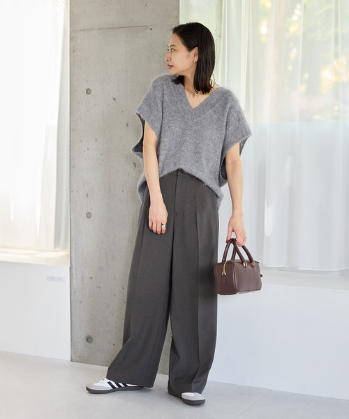 JOURNAL STANDARD(ジャーナルスタンダード)の「ウールライクストレッチスラックス(スラックス・レディース・チャコールグレー/ブラック・36/38)」の12枚目の写真