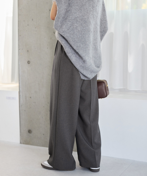 JOURNAL STANDARD(ジャーナルスタンダード)の「ウールライクストレッチスラックス(スラックス・レディース・チャコールグレー/ブラック・36/38)」の7枚目の写真