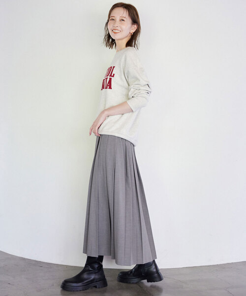 スローブイエナ　BRISTOLVIRGINIA　スウェット　ライトグレー スローブイエナ BRISTOLVIRGINIA スウェット ライトグレー