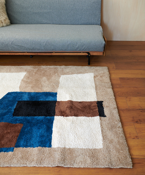 GEOMETRIC RUG 200×200 ジオメトリックラグ（ラグ/マット