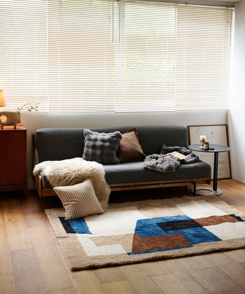 GEOMETRIC RUG 200×200 ジオメトリックラグ（ラグ/マット）｜journal