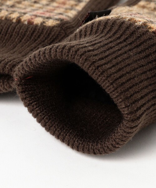 BEAMS(ビームス)の「MOON ウール グローブ(タッチパネル対応)(手袋・メンズ・グレー/カーキ/ネイビー・ONE SIZE)」の7枚目の写真