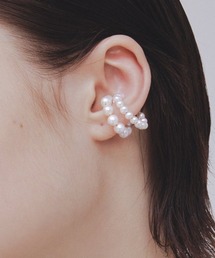 les bonbon】bow pearl pierce/ボウ パールピアス（ピアス（両耳用