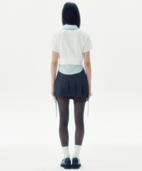 runningHIGH(ランニングハイ)の「【runningHIGH】SHIRTS LAYERED H/S TEE(シャツ/ブラウス・レディース・ネイビー/グレー/ホワイト・ONE SIZE)」の19枚目の写真