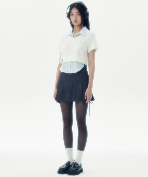 runningHIGH(ランニングハイ)の「【runningHIGH】SHIRTS LAYERED H/S TEE(シャツ/ブラウス・レディース・ネイビー/グレー/ホワイト・ONE SIZE)」の18枚目の写真