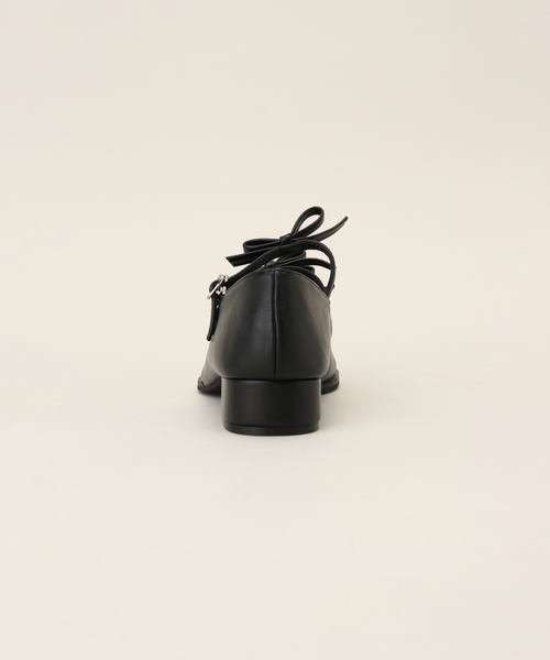 Casselini（キャセリーニ）の「【Casselini/キャセリーニ】ギャザーリボンパンプス（パンプス・レディース・ブラック・24.5cm/24cm/23.5cm）」の3枚目の写真