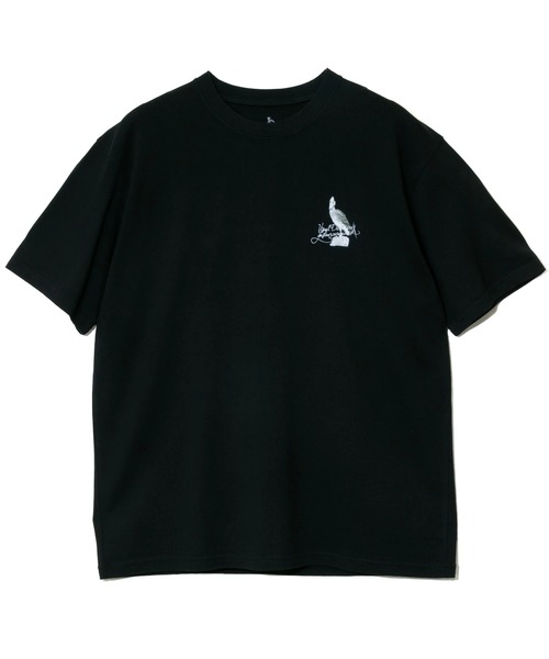 go slow caravan(ゴースローキャラバン)の「ハシビロコウ図鑑TEE(Tシャツ/カットソー・メンズ・ホワイト/ブラック・X-LARGE/LARGE/MEDIUM)」の3枚目の写真