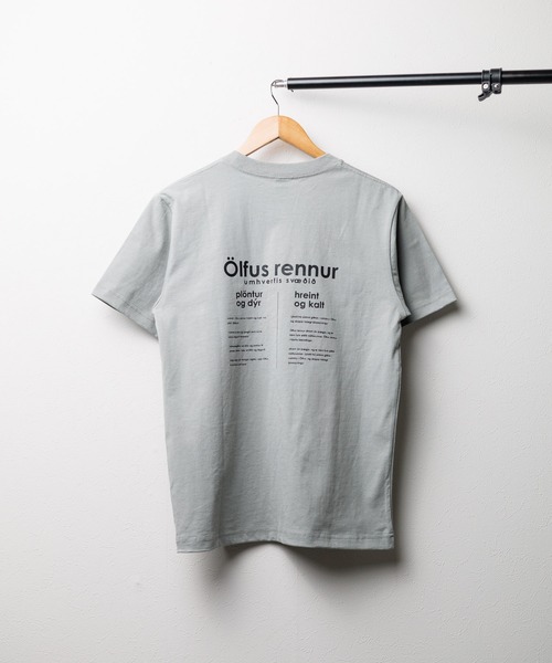 B.I.D.(ビーアイディー)の「《ミドルウェイト》バックプリント コットンTシャツ(Tシャツ/カットソー・メンズ・ホワイト/セージグリーン/ブラック・MEDIUM/LARGE)」の5枚目の写真