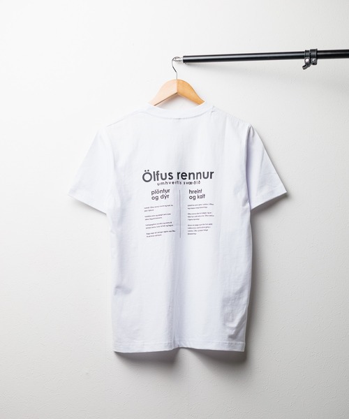 B.I.D.(ビーアイディー)の「《ミドルウェイト》バックプリント コットンTシャツ(Tシャツ/カットソー・メンズ・ホワイト/セージグリーン/ブラック・MEDIUM/LARGE)」の4枚目の写真