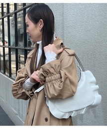 Desert　Rose（デザートローズ）の「★【RIPANI/リパーニ】MARICAサイドフリルハーフムーンショルダーバッグ（M）（ショルダーバッグ）」