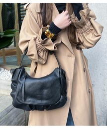 RIPANI | ★【RIPANI/リパーニ】MARICAサイドフリルハーフムーンショルダーバッグ（M）(ショルダーバッグ)