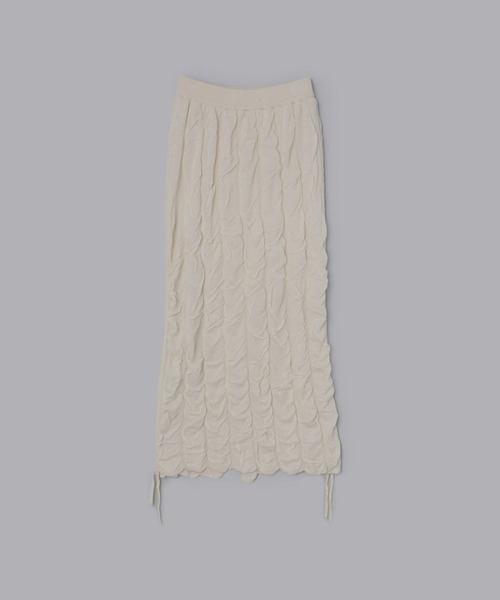 Olu.（オルドット）の「ポコポコギャザーニットスカート（スカート