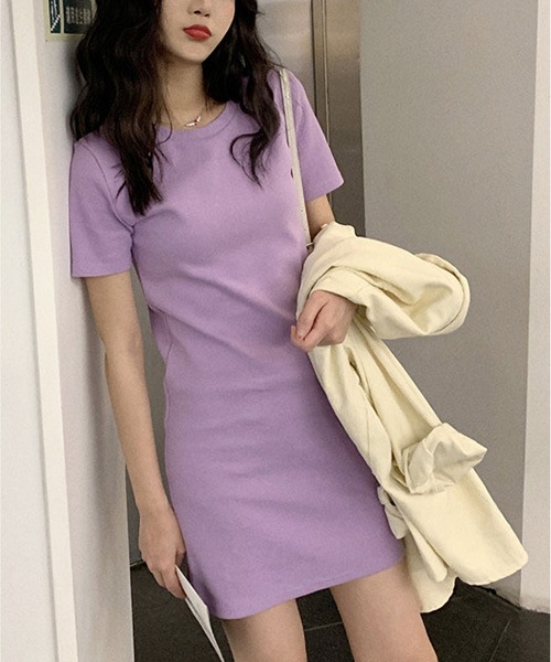 MAISON DE THERESE(メゾン ド テレーズ)の「Tシャツワンピース(ワンピース・レディース・ブラック/ピンク/イエロー/ブルー/パープル・M/L)」の13枚目の写真