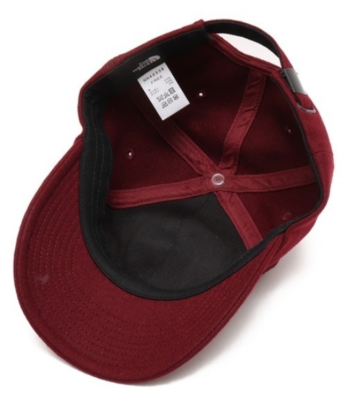 THE NORTH FACE（ザノースフェイス）の「THE NORTH FACE TNF Logo Flannel Cap / ザ・ノース・フェイス TNF ロゴ フランネル キャップ（キャップ・メンズ・バーガンディー/グリーン・FREE）」の6枚目の写真