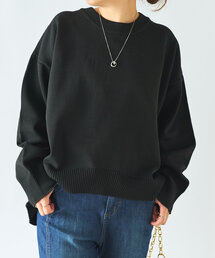 un dix cors（アンディコール）の「《リラクシー・体型カバー◎》スポンジヤーンルーズニット（ニット/セーター）」