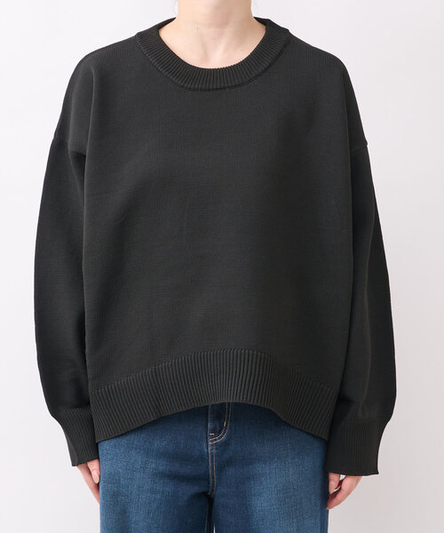 un dix cors（アンディコール）の「《リラクシー・体型カバー◎》スポンジヤーンルーズニット（ニット/セーター・レディース・ブラック/イエロー/レッド・FREE）」の4枚目の写真