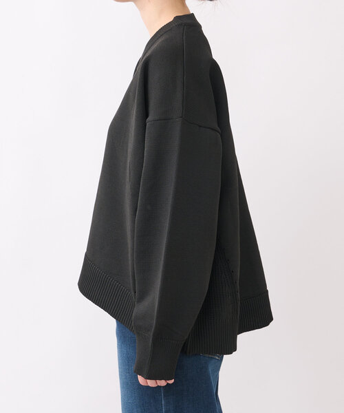 un dix cors（アンディコール）の「《リラクシー・体型カバー◎》スポンジヤーンルーズニット（ニット/セーター・レディース・ブラック/イエロー/レッド・FREE）」の5枚目の写真