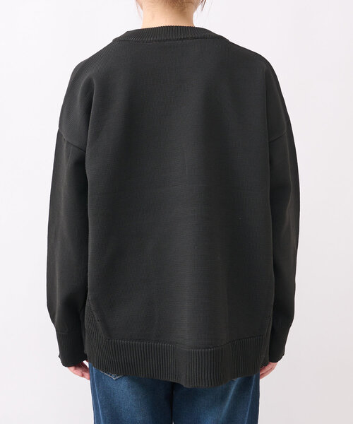 un dix cors（アンディコール）の「《リラクシー・体型カバー◎》スポンジヤーンルーズニット（ニット/セーター・レディース・ブラック/イエロー/レッド・FREE）」の6枚目の写真