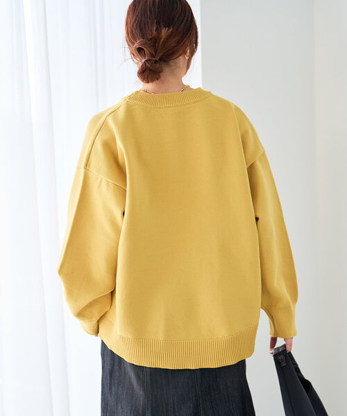 un dix cors（アンディコール）の「《リラクシー・体型カバー◎》スポンジヤーンルーズニット（ニット/セーター・レディース・ブラック/イエロー/レッド・FREE）」の13枚目の写真