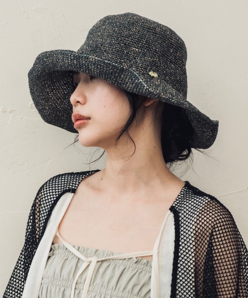 ORIENT MILLINERY(オリエント ミリナリー)の「SORBET【ソルベ】UVプロテクト サンシェードハット(ハット・レディース・イエロー系/モーブ系/ブラック系・FREE)」の1枚目の写真