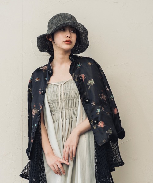 ORIENT MILLINERY(オリエント ミリナリー)の「SORBET【ソルベ】UVプロテクト サンシェードハット(ハット・レディース・イエロー系/モーブ系/ブラック系・FREE)」の17枚目の写真
