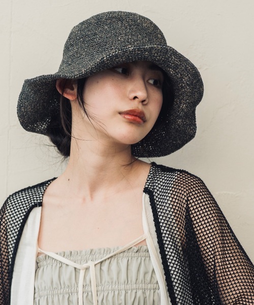 ORIENT MILLINERY(オリエント ミリナリー)の「SORBET【ソルベ】UVプロテクト サンシェードハット(ハット・レディース・イエロー系/モーブ系/ブラック系・FREE)」の22枚目の写真