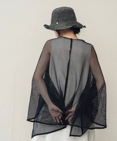 ORIENT MILLINERY(オリエント ミリナリー)の「SORBET【ソルベ】UVプロテクト サンシェードハット(ハット・レディース・イエロー系/モーブ系/ブラック系・FREE)」の19枚目の写真