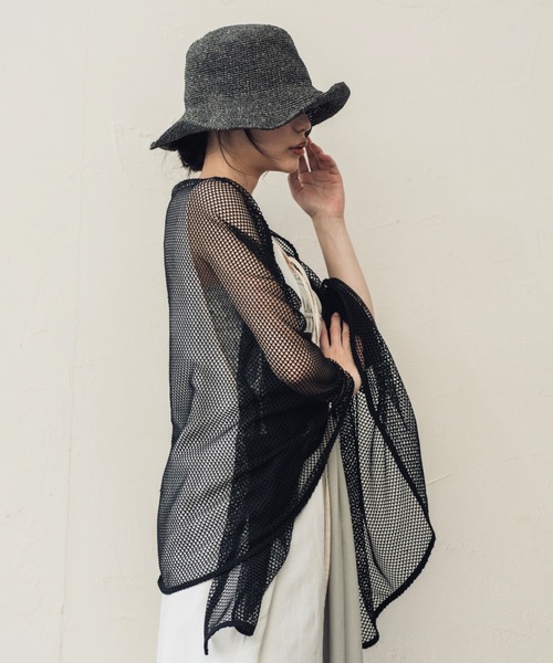ORIENT MILLINERY(オリエント ミリナリー)の「SORBET【ソルベ】UVプロテクト サンシェードハット(ハット・レディース・イエロー系/モーブ系/ブラック系・FREE)」の21枚目の写真
