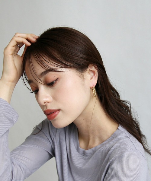 abaskdesign(アバスクデザイン)の「金属アレルギー対応 スクリューフープステンレスピアス(ピアス(両耳用)・レディース・ゴールド/シルバー・FREE)」の10枚目の写真