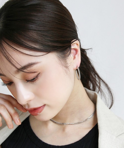 abaskdesign(アバスクデザイン)の「金属アレルギー対応 スクリューフープステンレスピアス(ピアス(両耳用)・レディース・ゴールド/シルバー・FREE)」の11枚目の写真