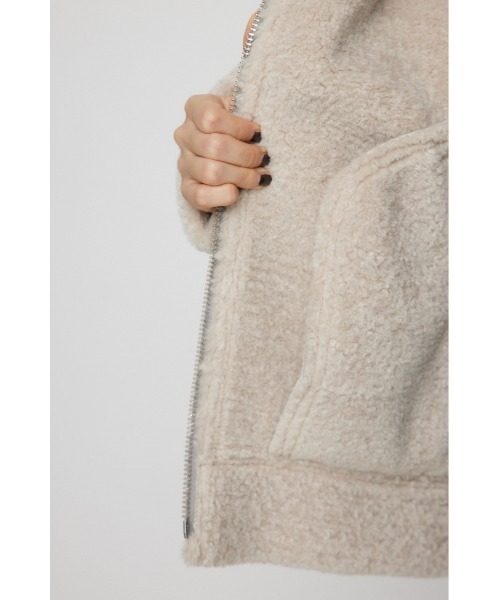 LAGUA GEM（ラグアジェム）の「VINTAGE OVER  FAUX ムートン（ムートンコート・レディース・ブラック/ライトブルー/グレイッシュベージュ・FREE）」の22枚目の写真