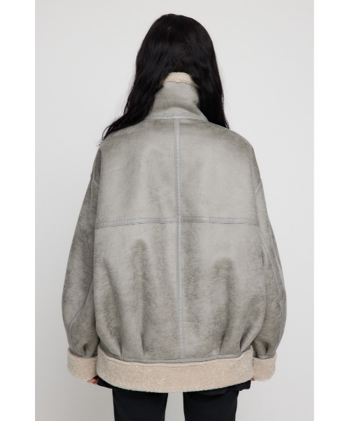 LAGUA GEM（ラグアジェム）の「VINTAGE OVER  FAUX ムートン（ムートンコート・レディース・ブラック/ライトブルー/グレイッシュベージュ・FREE）」の17枚目の写真