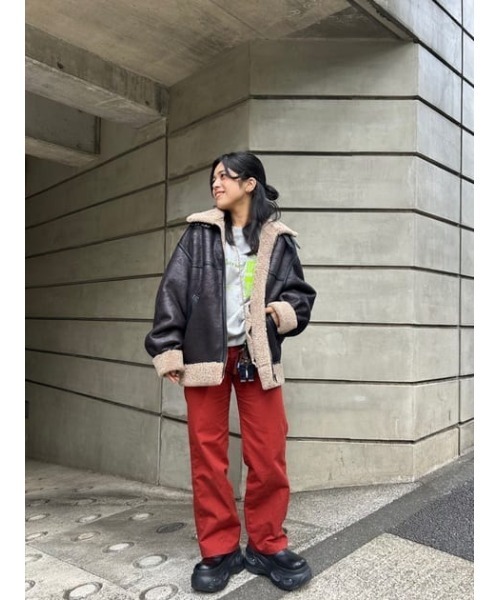 VINTAGE OVER FAUX ムートン（ムートンコート）｜LAGUA GEM
