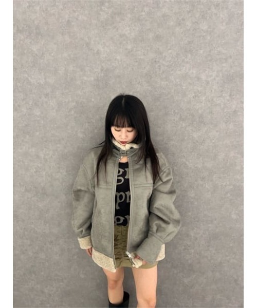 LAGUAGEM ショートムートンコート LAGUA GEM | VINTAGE FAUX FUR MIDDLE ムートン (コート ) |SHEL'TTER