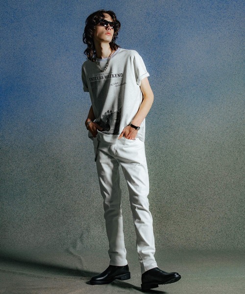 CRIMIE（クライミー）の「BORN FREE 2 REGULAR STYLE STRETCH PANTS / BORN FREE 2 レギュラー スタイル ツイル ストレッチ パンツ（デニムパンツ・メンズ・ホワイト/ブラック・S/M/L/XL/XXL）」の12枚目の写真