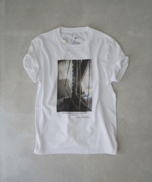 Lynn.(リン)の「our's journey tee(Tシャツ/カットソー・レディース・ホワイト・MEDIUM/SMALL)」の2枚目の写真