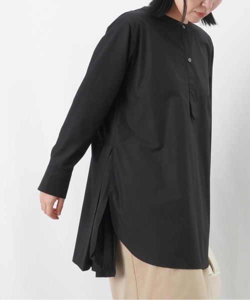 LUCA/LADY LUCK LUCA(ルカ/レディラックルカ)の「LC/LLL サイドプリーツシャツ / プリーツスタンドカラーブラウス(シャツ/ブラウス・レディース・カーキ/オフホワイト/ブラック・FREE)」の7枚目の写真