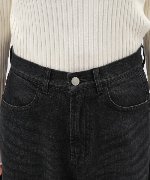 LAKOLE（ラコレ）の「カットオフカーブデニムパンツ / 134483（デニムパンツ・レディース・ブラック/ライトブルー・SMALL/LARGE/MEDIUM）」の9枚目の写真