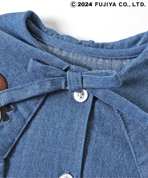 apres les cours（アプレレクール）の「PEKO&POKO フリルセーラーカラーチュニック（シャツ/ブラウス・キッズ・インディゴブルー/チェック・130/120/110/100/90/80）」の8枚目の写真