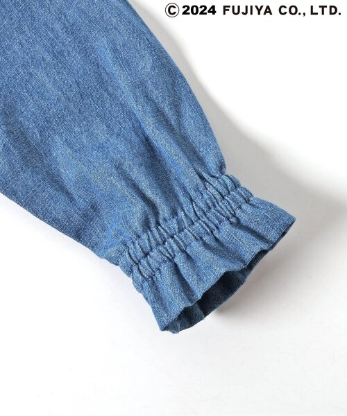 apres les cours（アプレレクール）の「PEKO&POKO フリルセーラーカラーチュニック（シャツ/ブラウス・キッズ・インディゴブルー/チェック・130/120/110/100/90/80）」の12枚目の写真