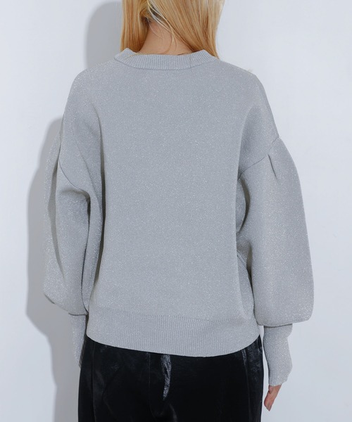 NOMINE（ノミネ）の「プレーティングニット（ニット/セーター・レディース・レッド/ネイビー/ブラック/ベージュ・フリー）」の9枚目の写真