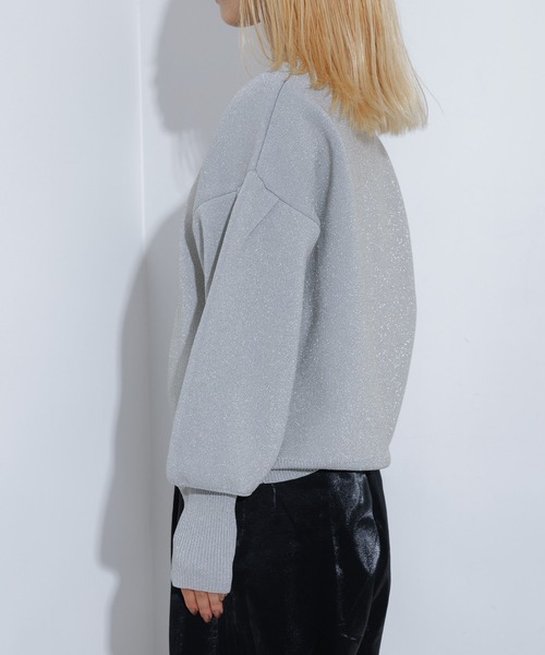 NOMINE（ノミネ）の「プレーティングニット（ニット/セーター・レディース・レッド/ネイビー/ブラック/ベージュ・フリー）」の10枚目の写真