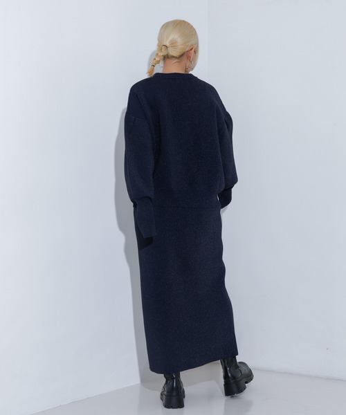 NOMINE（ノミネ）の「プレーティングニット（ニット/セーター・レディース・レッド/ネイビー/ブラック/ベージュ・フリー）」の18枚目の写真